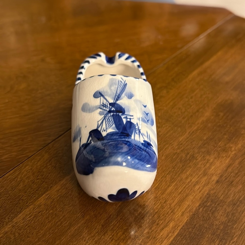 Vintage Delft Hand Painted Clog